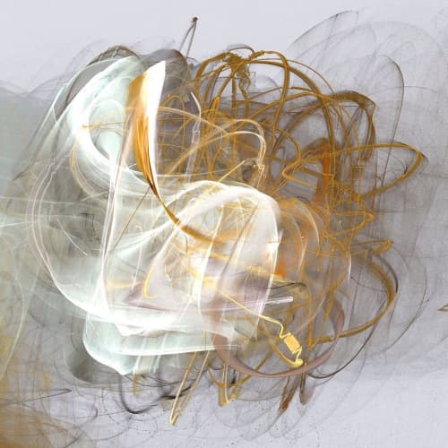 Slightly Golden Lightweight | Prints by Rica Belna. Item composed of canvas