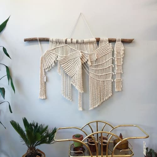 Macrame Wall Hangings | Wall Hangings by Emily Nicolaides | 68 Home in Richmond. Item composed of fabric and fiber