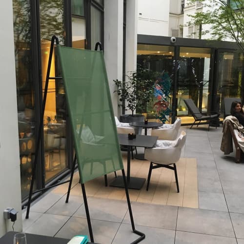 Paradosso | Podium in Furniture by Pierre-Emmanuel Vandeputte | Hotel Le Cinq Codet in Paris. Item made of metal