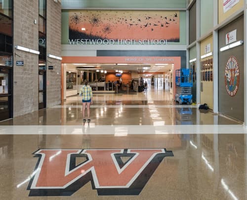 Mural By Artist Couple At Westwood High School Austin Wescover Murals