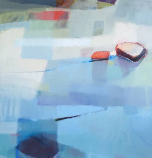 Meditation | Oil And Acrylic Painting in Paintings by Sharon Paster. Item made of canvas with synthetic