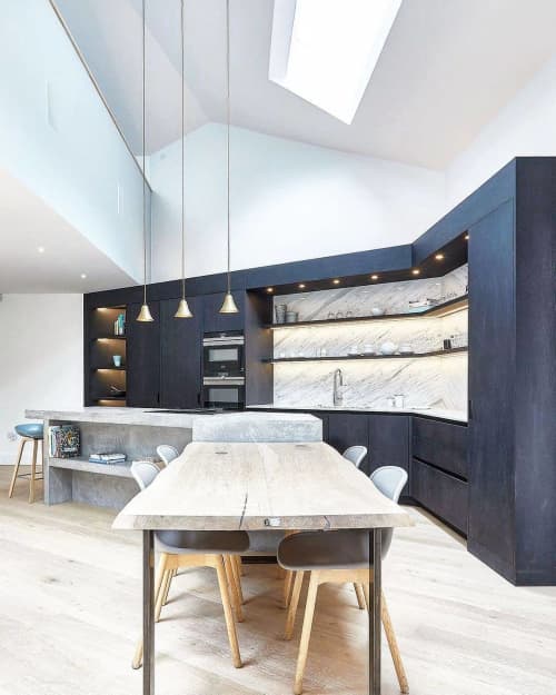 Olive Ash Table | Dining Table in Tables by Handmade in Brighton | Kitchens By Holloways in Richmond. Item composed of wood & steel