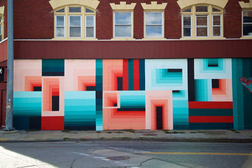 Portals | Street Murals by Dalek | Eastern Market, Detroit in Detroit