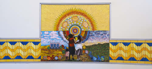 Sun Salutations | Murals by Terry Braunstein | Sun Valley Health Center in San Fernando