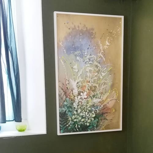 Meadow on My Mind | Mixed Media by Cara Enteles Studio. Item composed of synthetic