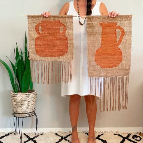 Woven Vessels | Macrame Wall Hanging in Wall Hangings by Estudio Zanny. Item made of fabric with fiber
