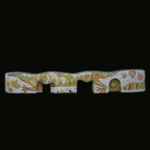 Benches | Sculptures by Dmitry Mosaics | Berkeley, CA in Berkeley. Item composed of stoneware