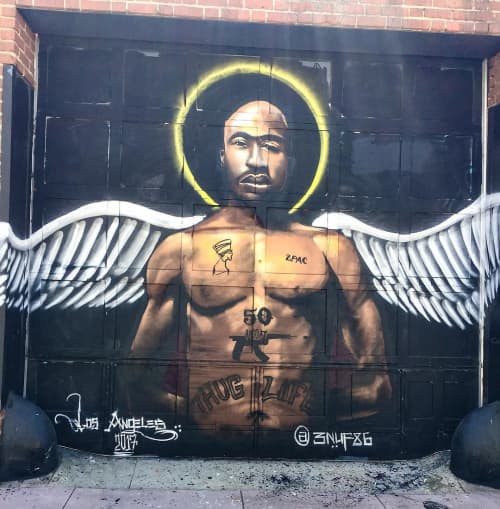 2Pac by Francisco ENUF Garcia at Downtown Los Angeles, Los Angeles