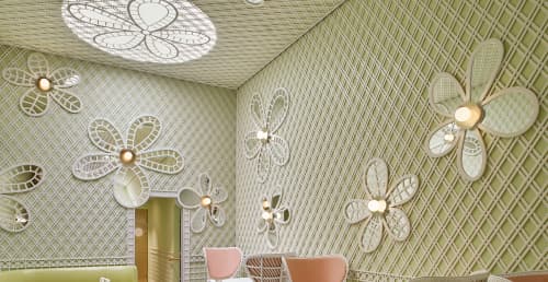 Flower Power | Chairs by India Mahdavi | Ladurée Beverly Hills in Beverly Hills