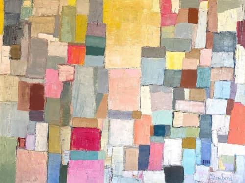 Building a Dream | Oil And Acrylic Painting in Paintings by LangfordArt. Item made of canvas with synthetic