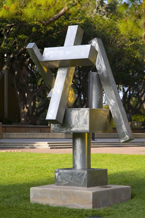 Cubi XX by David Smith at Franklin D. Murphy Sculpture Garden, Los