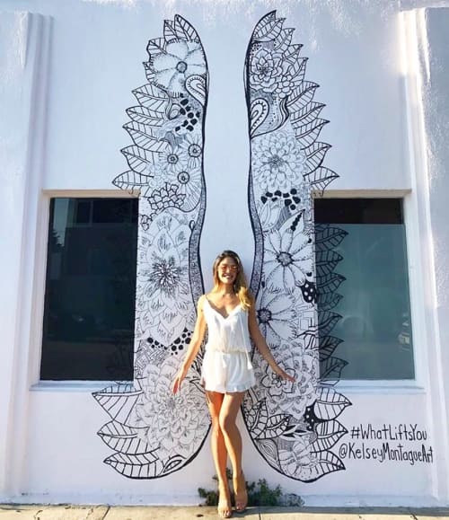 Wing | Murals by Kelsey Montague | Principessa in Los Angeles
