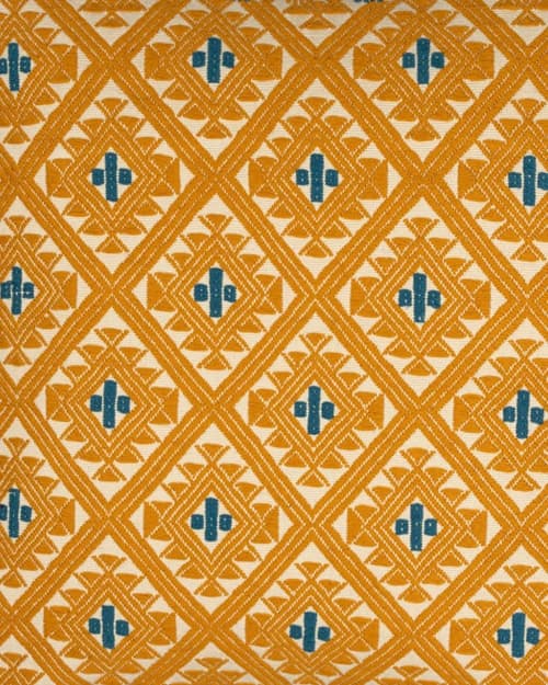 Izta Handwoven Brocade Fabric Panel | Linens & Bedding by Routes Interiors. Item made of cotton works with boho & eclectic & maximalism style