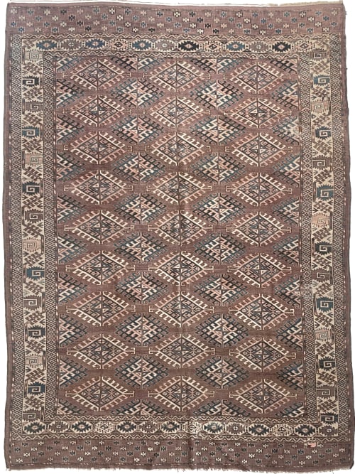 VELVET-LIKE Antique Tekke | Area Rug in Rugs by The Loom House. Item made of wool with fiber