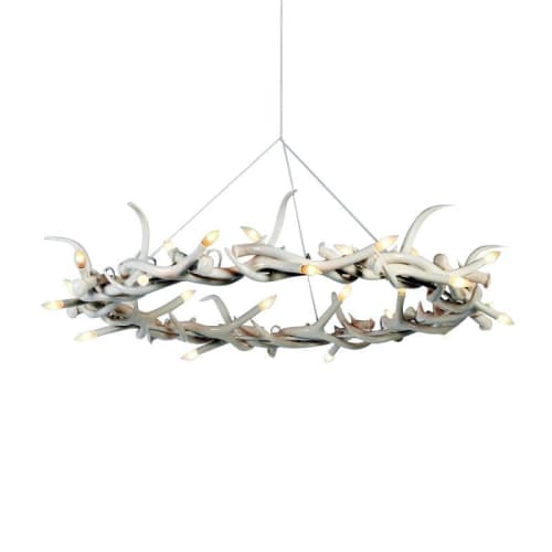 Alan Mizrahi AM1801 Antler Halo Resin | Chandeliers by Alan Mizrahi Lighting Design