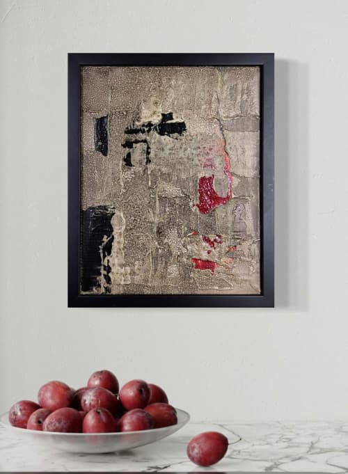 Aditya 3 - Basalt No. 3 - Original mixed-media abstract | Wall Hangings by Arsallan S