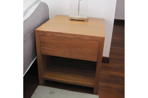 Cube Nightstand | Storage by Marco Bogazzi. Item composed of wood in contemporary or modern style