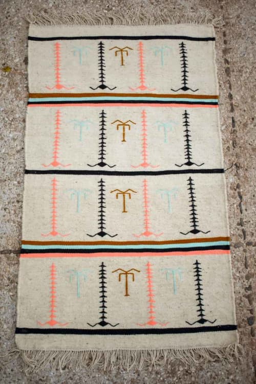 Meemah Flat-Weave Rug | Small Rug in Rugs by Folks & Tales. Item made of cotton with fiber