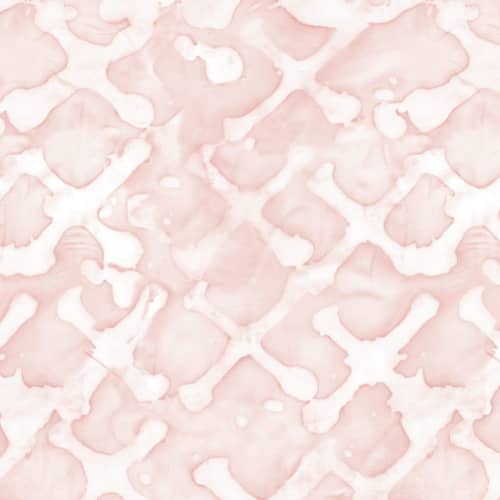 Ceplok, Coral | Fabric in Linens & Bedding by Philomela Textiles & Wallpaper. Item made of linen