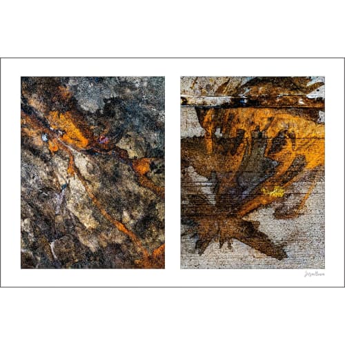 Spills Diptych #15: Coffee Ground Abstract | Photography by Susan Bowen Photos