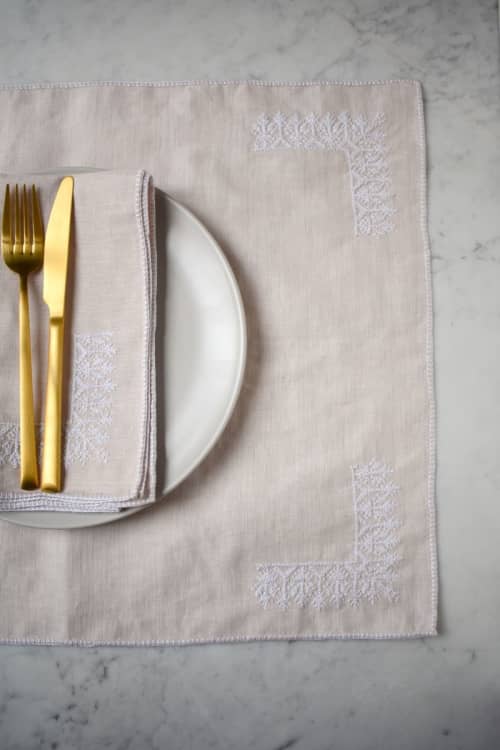 Aïda Placemat | Tableware by Folks & Tales. Item made of cotton