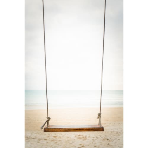 Beach Swing | Photography by Sorelle Gallery. Item composed of aluminum & synthetic