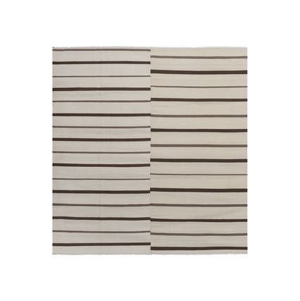 Vintage Turkish Hemp Kilim Rug 10'2'' X 9'8'' | Area Rug in Rugs by Vintage Pillows Store