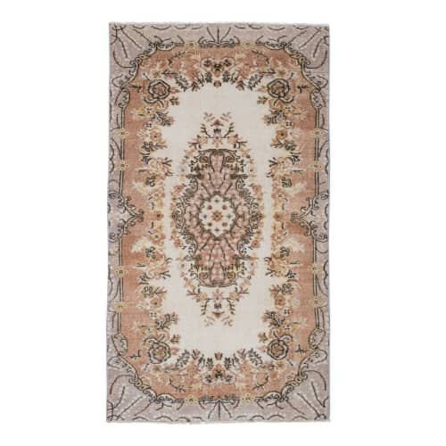 Vintage Turkish Sparta Rug 3'9" X 6'9" | Area Rug in Rugs by Vintage Pillows Store. Item composed of cotton and fiber