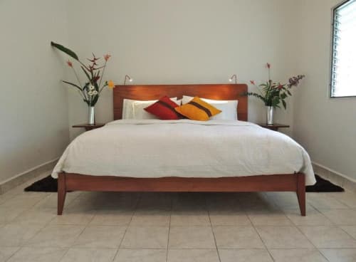 Modern Platform Bed | Beds & Accessories by Marco Bogazzi. Item composed of walnut in modern style