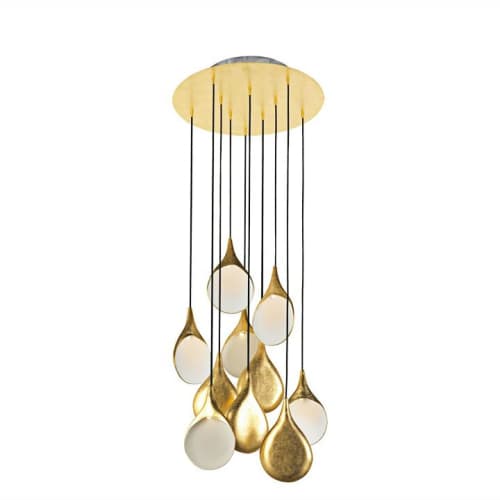 STILLABUNT CHANDELIER | Chandeliers by Oggetti Designs. Item made of metal with ceramic