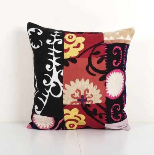 Vintage Patchwork Suzani Pillow Cover Ethnic Textile Art, De | Cushion in Pillows by Vintage Pillows Store