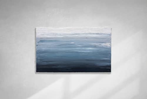 Distant Light | Oil And Acrylic Painting in Paintings by Sorelle Gallery. Item made of canvas