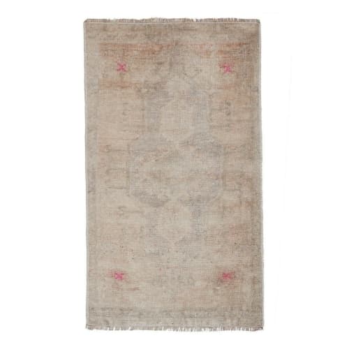 Turkish Handmade Traditional Door Mat - Small Rug | Rugs by Vintage Pillows Store. Item composed of wool and fiber