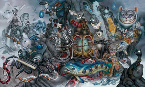 "Piper's Pass" | Prints by Greg "CRAOLA" Simkins. Item made of paper