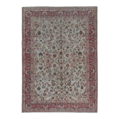 Vintage Oversize Turkish Oushak Rug With Soft Color | Area Rug in Rugs by Vintage Pillows Store. Item composed of cotton