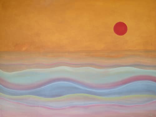 Coconut Water - 36"x48" | Oil And Acrylic Painting in Paintings by Amy Straley