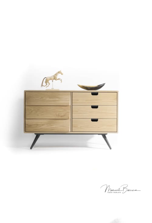 Sideboard, Dresser, Cupboard, Credenza in Solid Board Oak | Storage by Manuel Barrera Habitables. Item made of oak wood