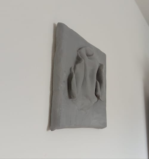 Comfort Zone Mini #02 — Strukturbild Grau | Wall Sculpture in Wall Hangings by Reyku