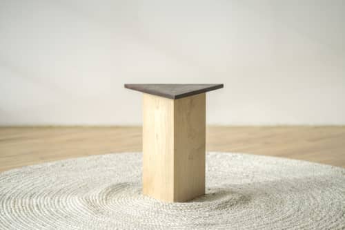 "Moment" Drink Table | Cocktail Table in Tables by THE IRON ROOTS DESIGNS. Item composed of oak wood