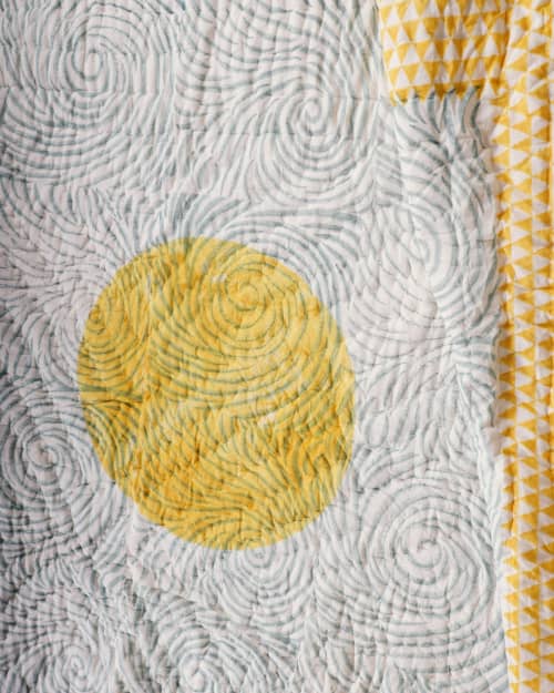 Van Gogh Quilt | Linens & Bedding by CQC LA. Item composed of cotton
