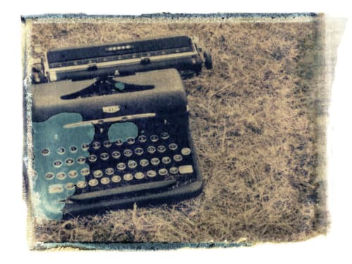 Typewriter | Photography by She Hit Pause. Item made of paper