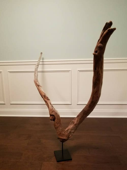 Driftwood Sculpture "Wishing On" | Sculptures by Sculptured By Nature  By John Walker. Item composed of wood in minimalism style