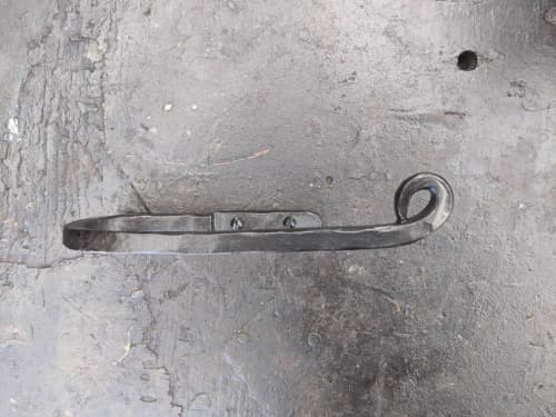 Simple Rustic Toilet Paper Holder Hand Forged | Holder Hardware in Hardware by Element Hand Forged Hardware. Item composed of steel in rustic style