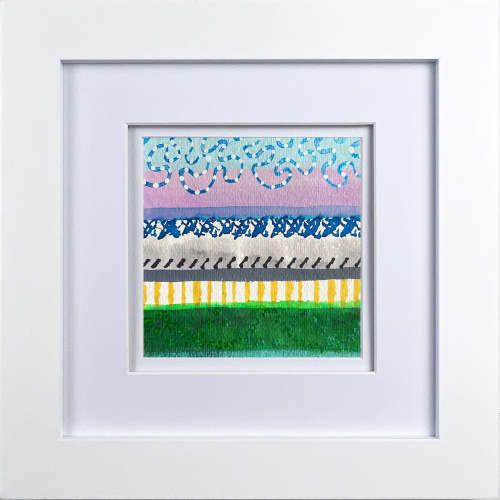 Stripes Three | Oil And Acrylic Painting in Paintings by Kathy Ferguson Art