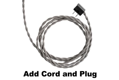 Add-on - Cord & Plug | Lighting by Peared Creation. Item made of copper