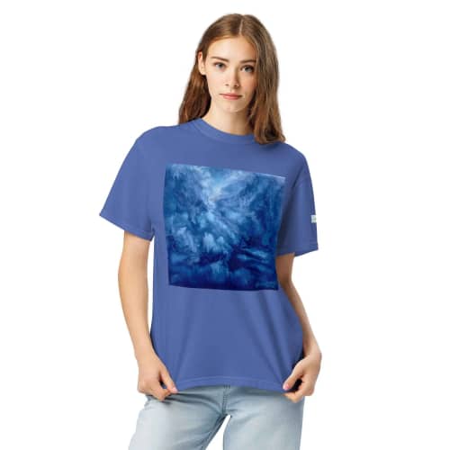 Unisex T-Shirt - Thunder - Dramatic Blue Storm Cloud Art | Work by Eman's Gallery