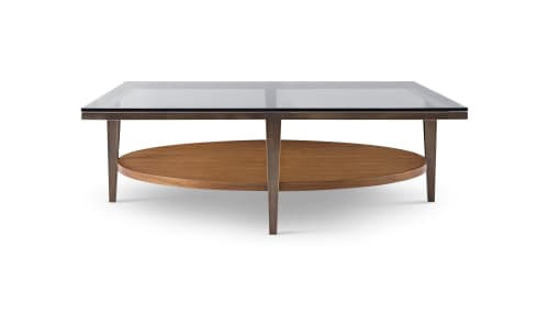 Manhattan 2 Large size | Cocktail Table in Tables by Greg Sheres. Item composed of walnut and steel