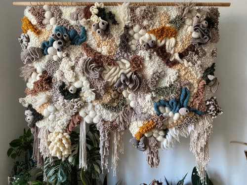 Unique coral reef wall decoration | Macrame Wall Hanging in Wall Hangings by Awesome Knots. Item made of bamboo & cotton
