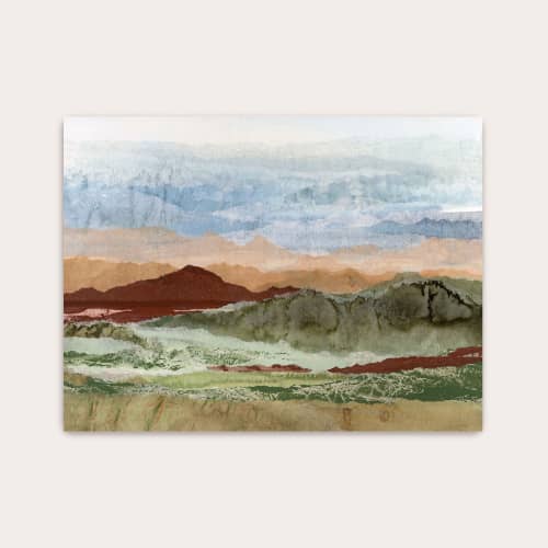 Plateau Mirage Art Print - Abstract Desert Landscape | Prints in Paintings by Lara Eckerman Art