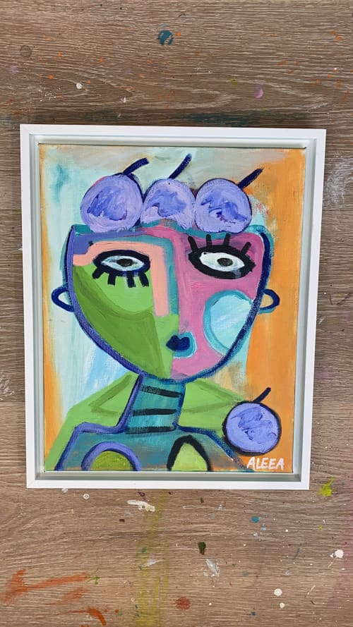 Gertrude | Sold | Commission available, please inquire | Oil And Acrylic Painting in Paintings by Aleea Jaques | Fine Art. Item made of canvas